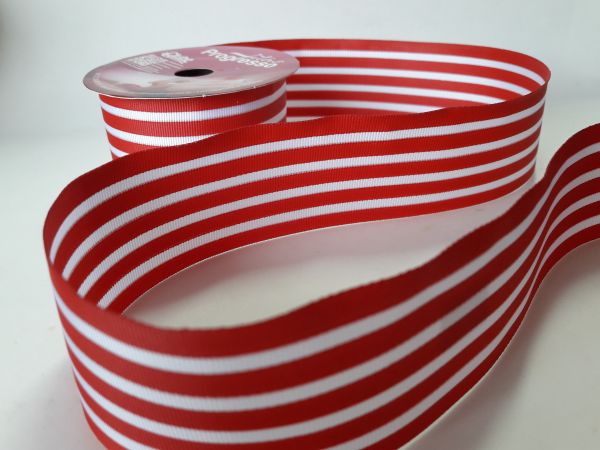 Gorgorão Listrado Vermelho 38mm