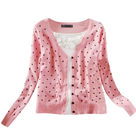 cardigan rosa