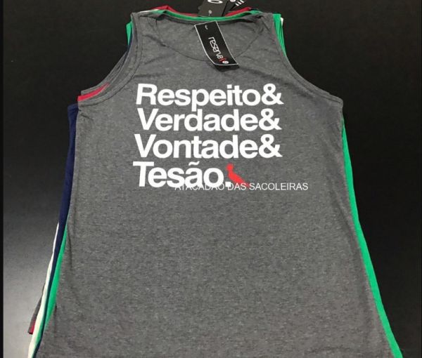 10 PEÇAS - CAMISETAS REGATAS MALHA FLAMÊ