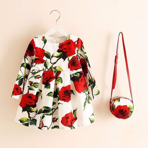 Vestido Rosas Cod 022