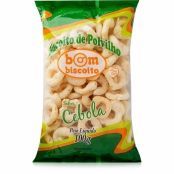 Biscoito Polvilho Cebola Zero Glúten 100 Gramas Bom Biscoito