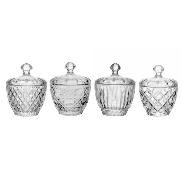Potiche 8,5cm x 8,5cm x 11cm Sortido Cristal Ecológico - Lyor