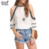 Blusa ombro de fora