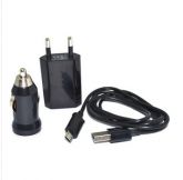 3 in 1 home wall trave car charger micro USB cable Samsung G