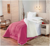 Coberdrom Solteiro Edredom Pele De Carneiro Sherpa cod. B004