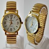 RELÓGIO POTENZIA DOURADO COM FUNDO BRANCO