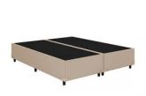 Base Casal Bipartida 2x69x188x40 Corino Bege SR Movelaria
