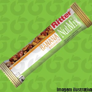 Barra Nutmix Sementes de Banana Passa 30 Gramas Ritter Cx 12