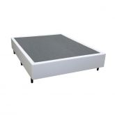 Base Solteirao 108x188x38 Corino Branco SR Movelaria