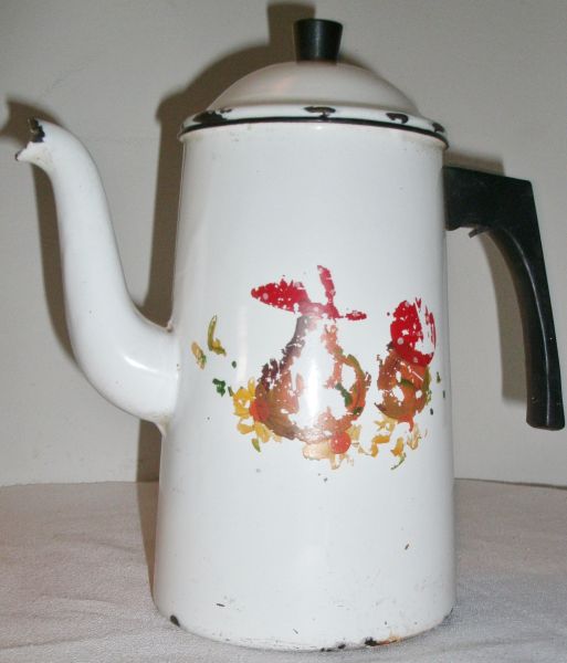 Bule louça ágata colonial branco - BU002