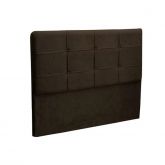 Cabeceira Casal London 140 Veludo Suede Marrom SR Cabec169