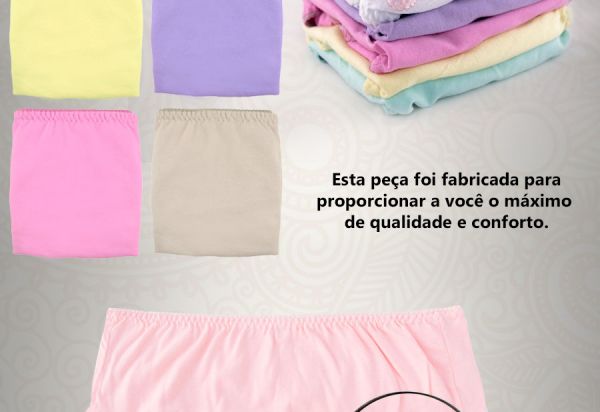 Calcinhas Senhoras em Algodão (kit com 3)