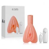 Masturbador Pussy Vibe Ultra em formato de vagina - Cor pele