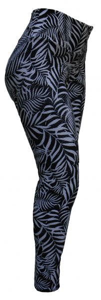 Legging Plus Size(60/62) em jacquard piquet estampado preto e branco
