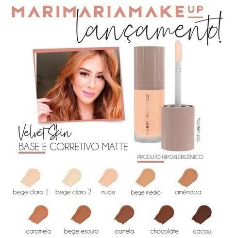 Base e Corretivo Matte Velvet Skin MariMaria
