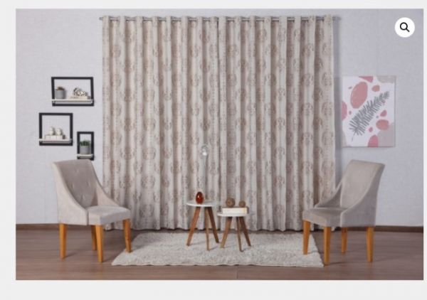 Cortina Genova 180x200 Jacquard Padrao Sortidos Vera Lucia