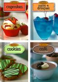 Coleção Mini Delícias - 4 Livros Imã - Cupcakes/ Sucos e Drinques/ Cookies/ Café Comer e Beber (4 li