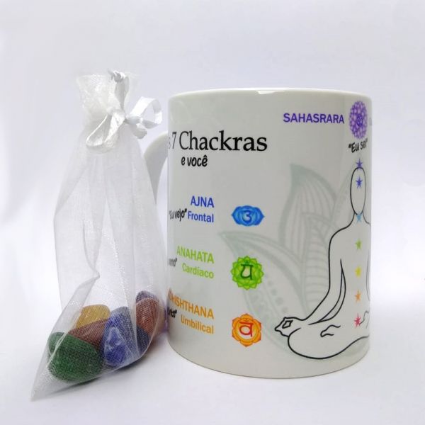 Caneca 7 Chakras com Kit