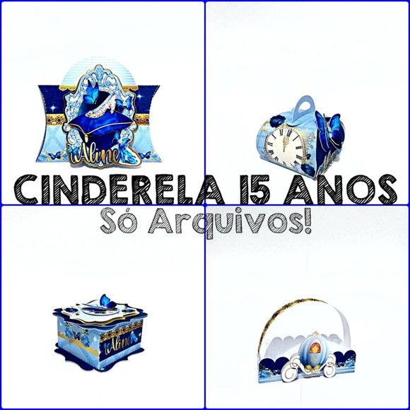 Arquivo Digital Silhouette CINDERELA 15 ANOS