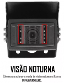 Câmera B167 Ré ou Frontal 12V Blindada IP67 Conector RCA Visão Noturna Orbe CD7787