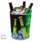 Balde para Gelo e Cerveja Verde 7L