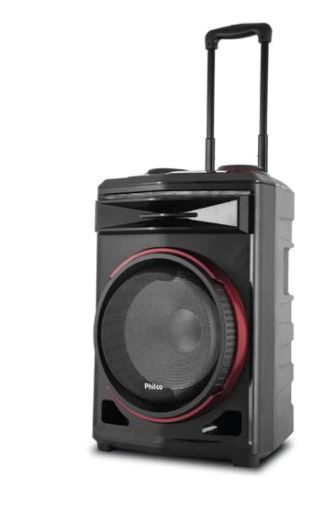 Caixa Acústica Philco PCX6500 com Bluetooth, Rádio FM, Entrada Microfone e USB - 380W