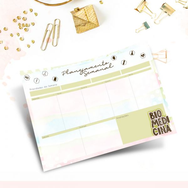 Desk Planner Biomedicina - Semanal