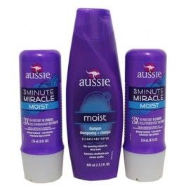 Aussie Moist Kit - 1 shampoo e 2 mascaras