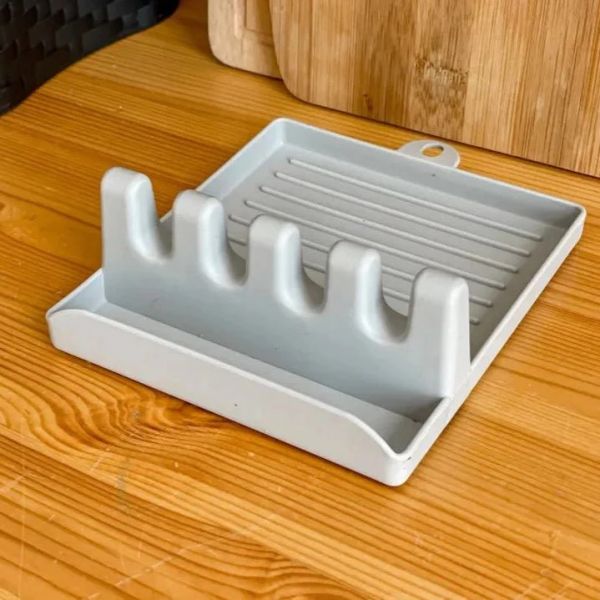 Descanso de Tampa de Panela e Utensílios