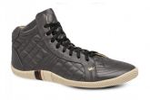 BOTA OSKLEN MATELASSÊ CETIM PRETO C/ COROA DOURADA - SKF-328