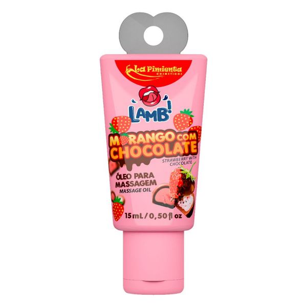 LAMB ÓLEO BEIJÁVEL MORANGO COM CHOCOLATE 15ML