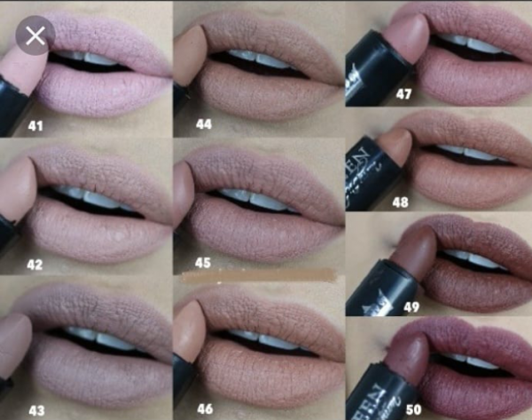 Batom Queen Matte Nudes10 unidades
