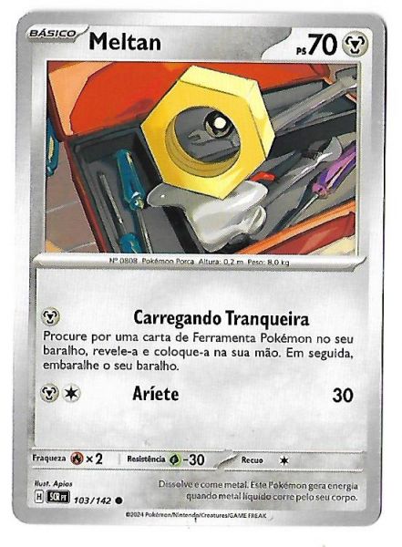 Pokemon Meltan Escarlate e Violeta Coroa Estelar