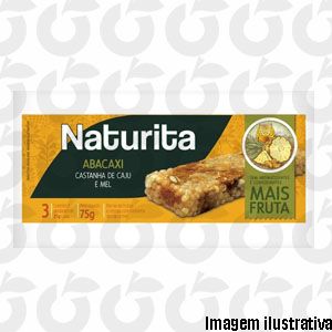 Barra de Frutas Abacaxi 25g Display 24 Unid Naturita