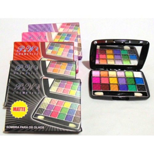 Kit c/ 5 Estojo De Sombra Matte P&W - MC-039