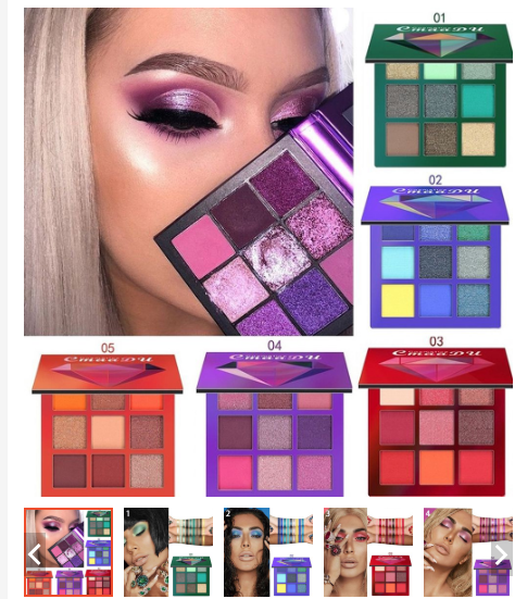 CmaaDu 9 Cores Glitter Paleta Da Sombra Cintilante Metálico Matte Maquiagem Dos Olhos M03