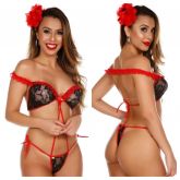 MINI FANTASIA BODY ESPANHOLA PIMENTA SEXY