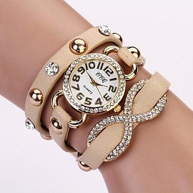 Relógio Quartz, Resistente, Pulseira de Couro. Frete Grátis.