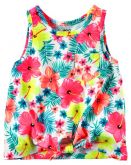 FB1201- Carter's Camiseta Regata Floral Neon 18M (12-18meses)