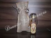 Mini Amarula Personalizada 20ml com copinho de vidro e Saquinho de Palha.