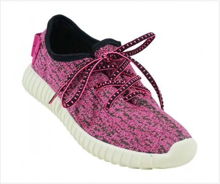 Tênis Infantil Adidas Yeezy Boost 350 Rajado Rosa