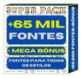 Pack +65.000 Fontes (letras) Exclusivas Para Design E Artes