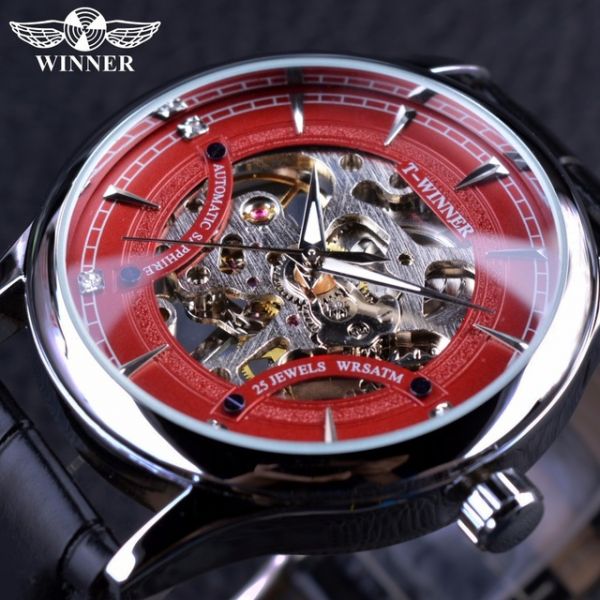 Relógio Masculino Mecânico De Luxo Pulseira De Couro