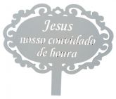 CÓD-CA06 PLACA CASAMENTO JESUS NOSSO CONVIDADO DE HONRA 35X30