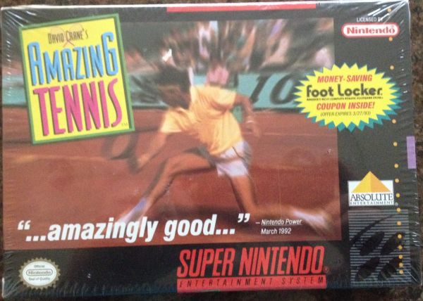 Amazing Tennis Para Super Nintendo Novo Lacrado