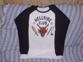 Camiseta Raglan Série Stranger Things HELLFIRE CLUB