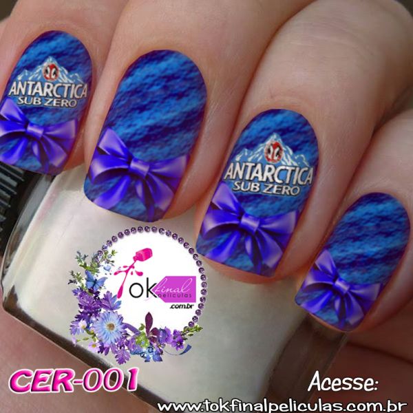 Adesivos para Unhas Mod. Cerveja Antártica Cód. CER-001