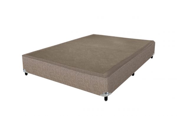 Base Casal 138x188x40 Suede Marrom SR Movelaria