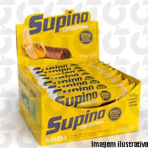 Barra de Frutas Original Banana Chocolate ao Leite Zero 24x24g Banana Brasil