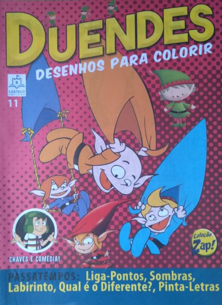Revista Desenhos para Colorir Duendes